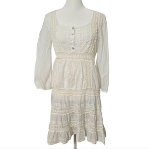 Chelsea & Violet White Cream Lace Dress Size M